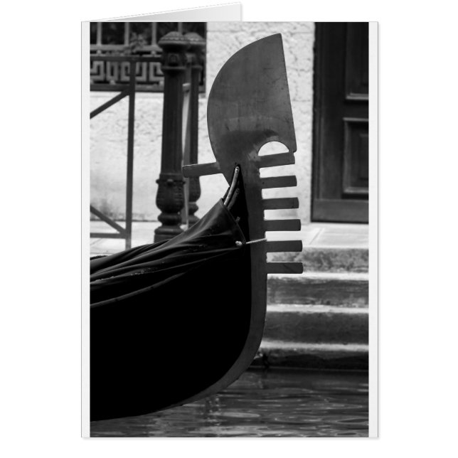 Venice Gondola Hälsningskort (Framsidan)