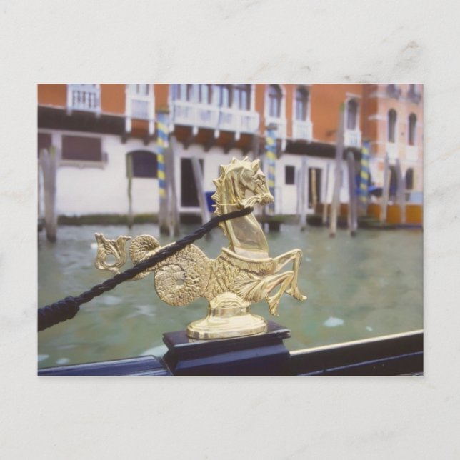 Venice gondola ornament vykort (Framsida)