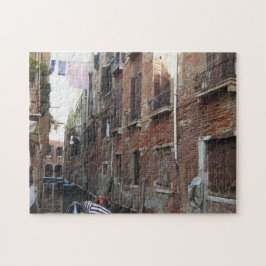Venice Gondola Scene Photograph Jigszle Puzzle Pussel