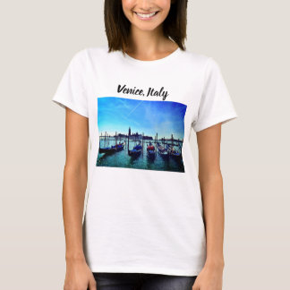 Venice Gondolas Boat Italien Blå himmel T Shirt