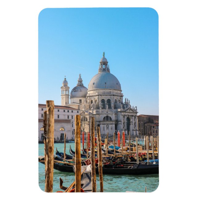 Venice Gondolas framför Basilica Magnet (Vertikal)