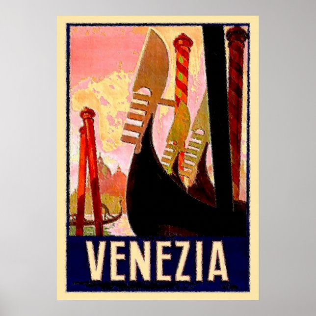 Venice Gondolas Poster (Framsidan)