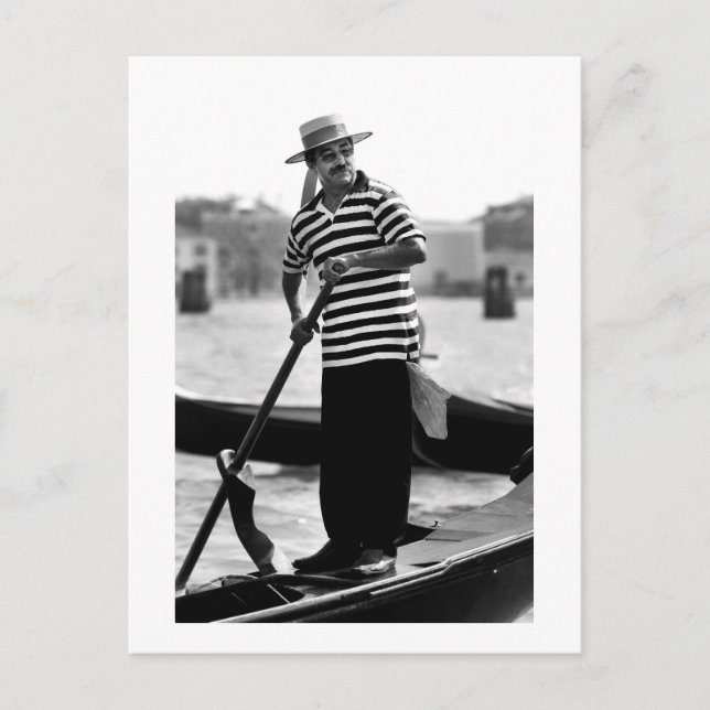 VENICE GONDOLIER MED HAT VYKORT (Framsida)