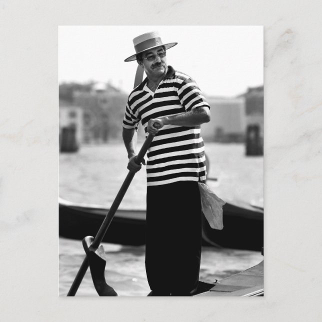 VENICE GONDOLIER MED HAT VYKORT (Framsida)
