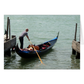 Venice Gondolier, S Cyr Hälsningskort
