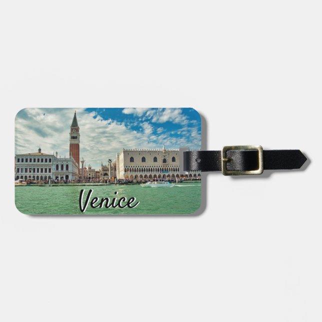 Venice Grand Canal Doges Palace Piazza san Marco Bagagebricka (Horisontell Framsida)
