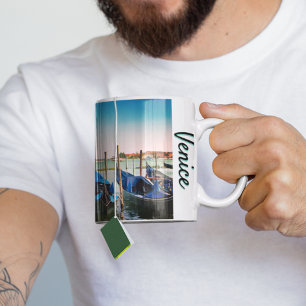 Venice Grand Canal med blå ikonisk gondolas Kaffemugg