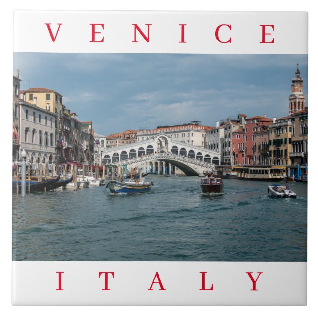 Venice Grand Canal View keramisk panel Kakelplatta (Framsidan)