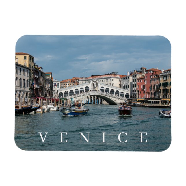 Venice Grand Canal view-kylmagnet Magnet (Horisontell)