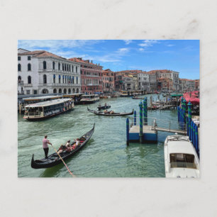 Venice Grand Canal-vykort Vykort