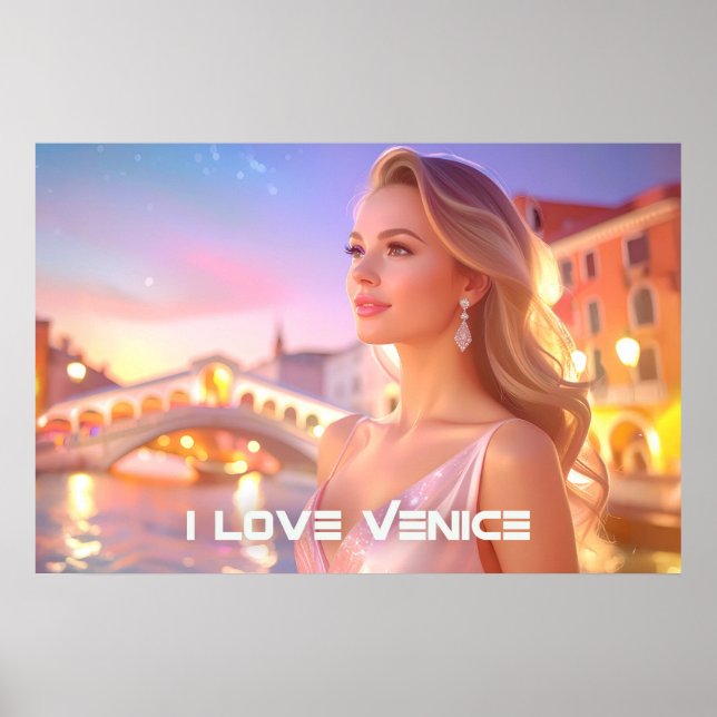 VENICE - I LOVE VENICE - POSTER (Framsidan)