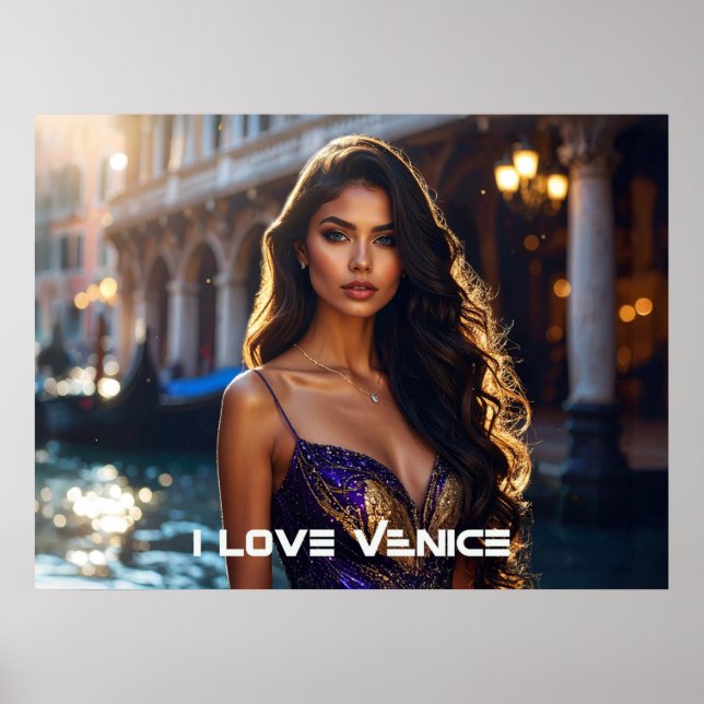 VENICE - I LOVE VENICE POSTER (Framsidan)