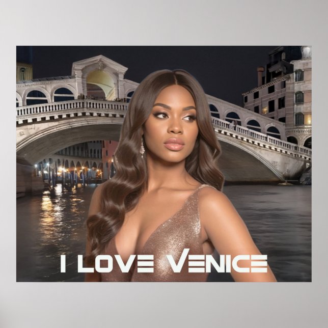 VENICE - I LOVE VENICE POSTER (Framsidan)