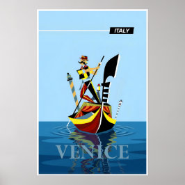 Venice, Italien affisch