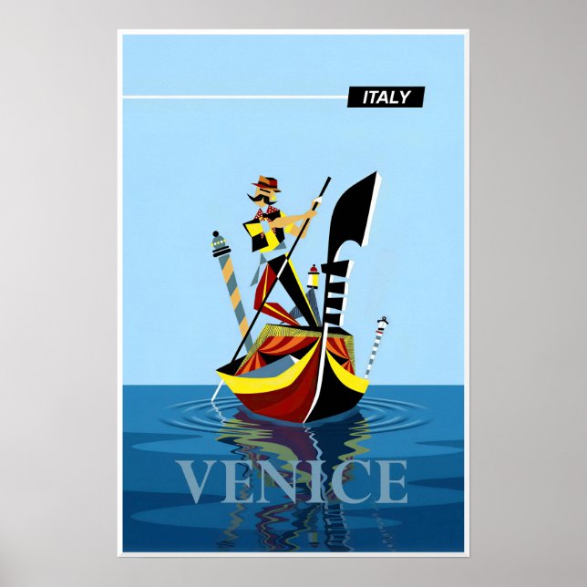 Venice, Italien affisch (Framsidan)