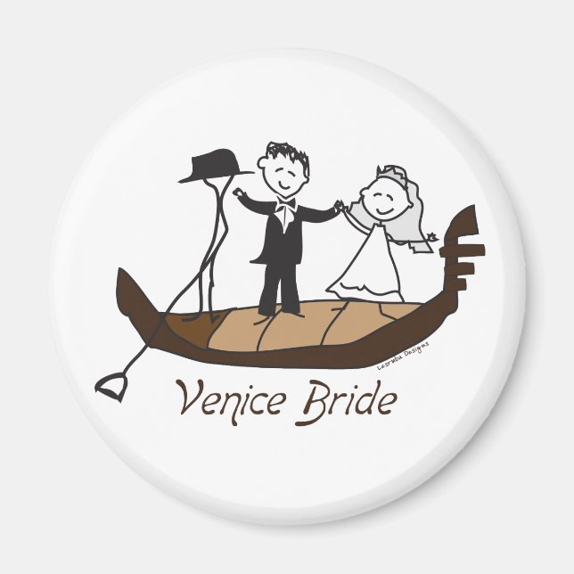 Venice Italien Bride Magnet (Framsidan)
