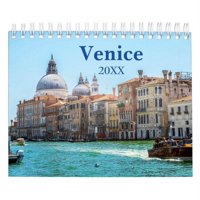 Venice Italien Europe Aesthetic Wall Calendar Kalender (Omslag)