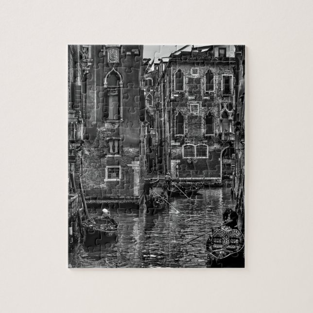 Venice italien gondola-båtkanal pussel (Vertikal)