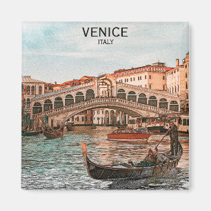 Venice Italien Gondola City Canal View Magnet