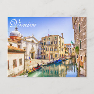 Venice Italien Gondolas City View Artistic Vykort