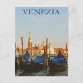Venice Italien Gondolas Retro Vintage resor Poster Vykort