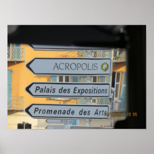 Venice Italien Street Signs Poster