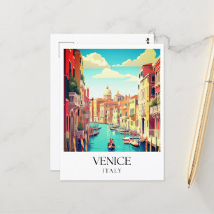 Venice Italien Travel Postcard Vykort