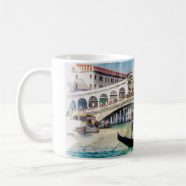 VENICE-Italien Vackert Earth Watercolor Travel Art Kaffemugg