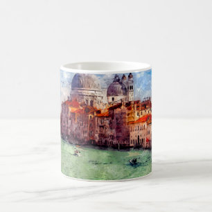 Venice Italien WatercolorTravel Art Helgdag vykort Kaffemugg