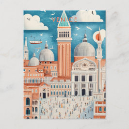 Venice Italy Travel Vykort