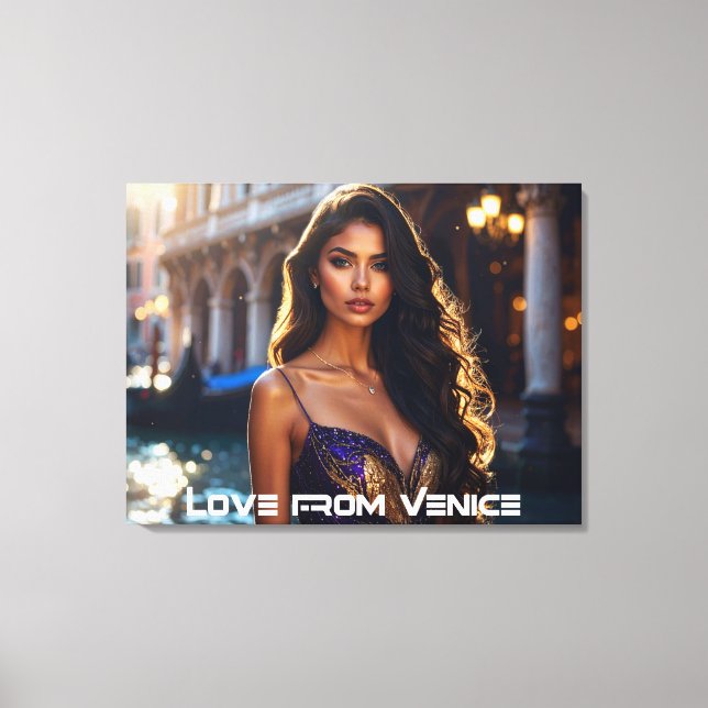 VENICE - LOVE FROM VENICE CANVASTRYCK (Framsida)