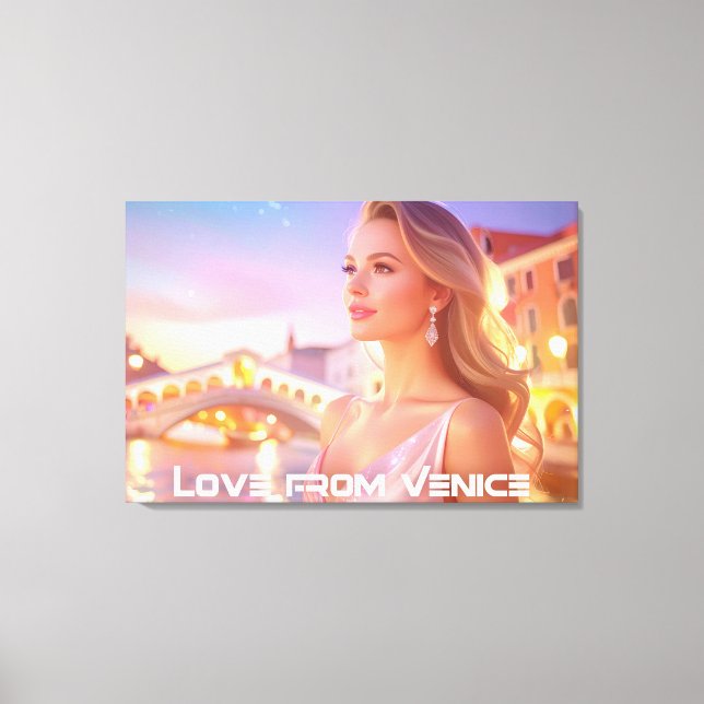 VENICE - LOVE FROM VENICE - CANVASTRYCK (Framsida)