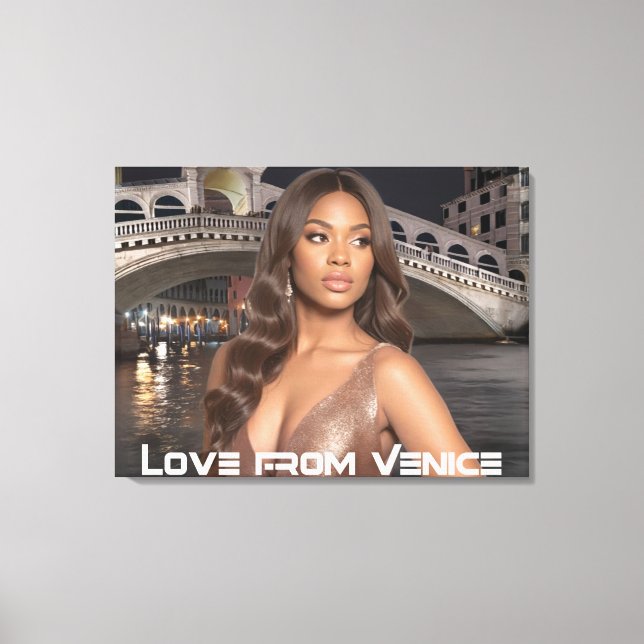 VENICE - LOVE FROM VENICE CANVASTRYCK (Framsida)
