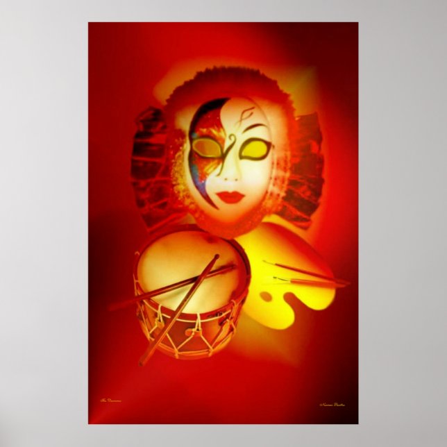 Venice Måne Drummer Poster (Framsidan)