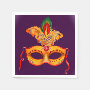 Venice mask maskmaskerad boll eller party pappersservett