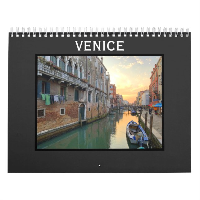 Venice panorama-vyer och kanaler kalender (Omslag)