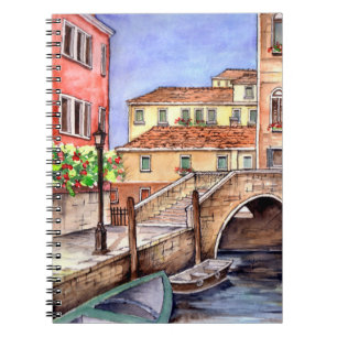 Venice - Pen & Wash Watercolor Anteckningsbok