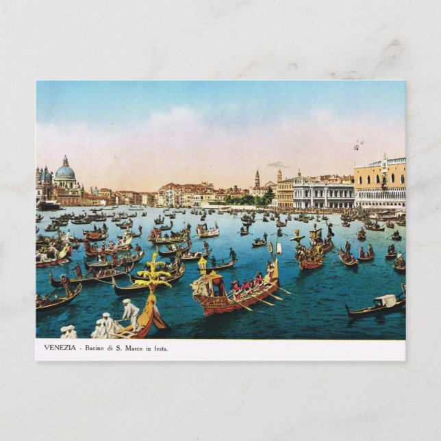 Venice, Replica Vintage Postcard 1910 Vykort (Framsida)