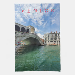 Venice Rialto Bridge tehandduk Kökshandduk