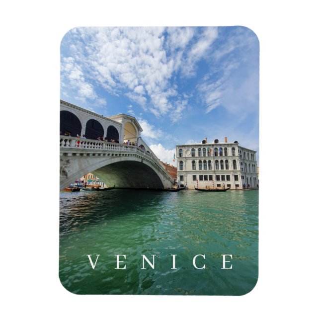 Venice Rialto Bridge View-kylskåp Magnet (Vertikal)