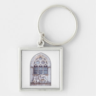 Venice Saint Mark Fyrkantig Silverfärgad Nyckelring