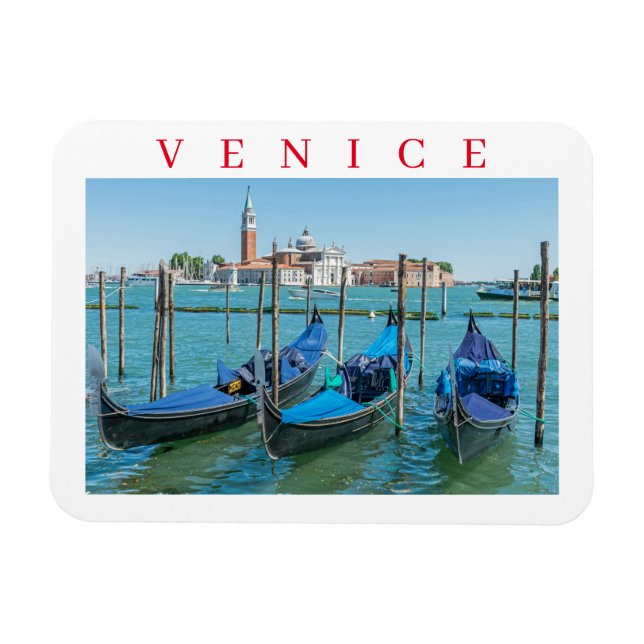 Venice San Giorgio Maggiore view-kylmagnet Magnet (Horisontell)