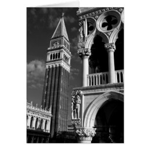 Venice San Marco Torn & Doge Palace Hälsningskort