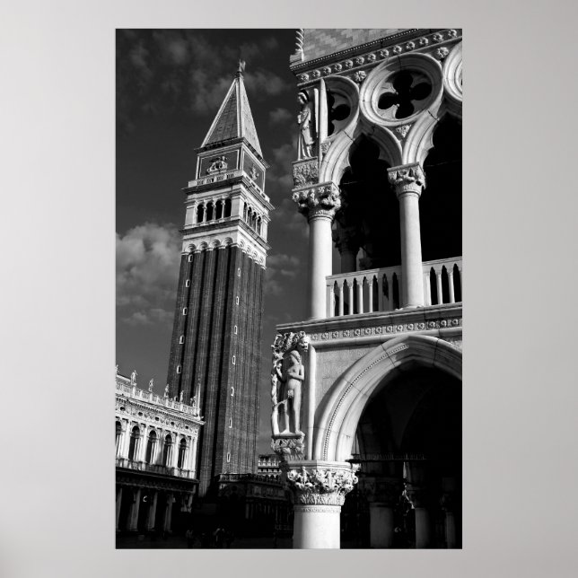 Venice San Marco Torn & Doge Palace Poster (Framsidan)