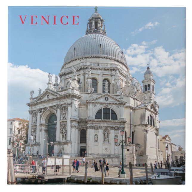 Venice Santa Maria della Salute Keramic tile Kakelplatta (Framsidan)