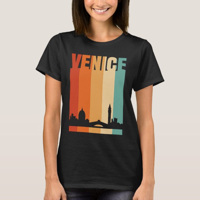 Venice Skyline T Shirt (Framsida)