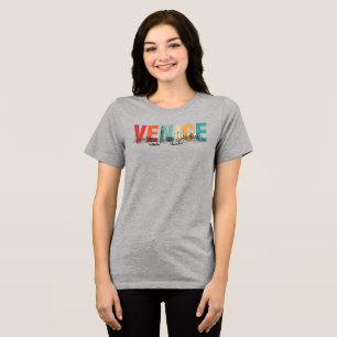 Venice Text med Stadssiluett T Shirt