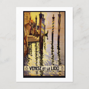 Venice Travel Poster Vykort