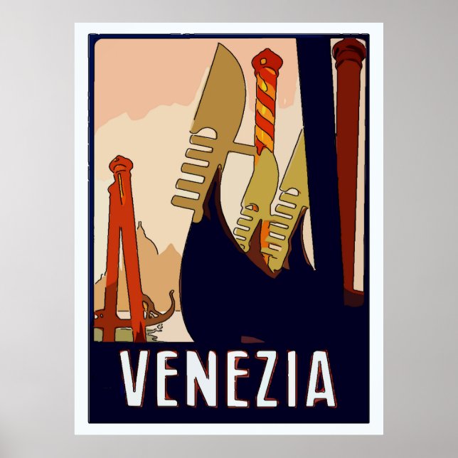 Venice Travel-tecken Poster (Framsidan)