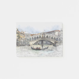 venice, venezia, italien semesterpresent, semester post-it block